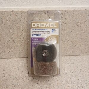 2pc Dremel Max Life EZ511HP 180 Grit and 280 Grit Finishing Abrasive Buffs - New